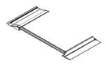 162058 Cadre de support de toit plat de base pour 2 EKSV26P